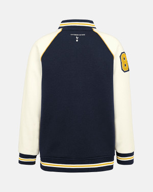 Spurs Kids Navy Varsity Zip Through Jacket