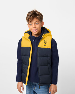 Spurs Kids Colour Block Yellow Gilet