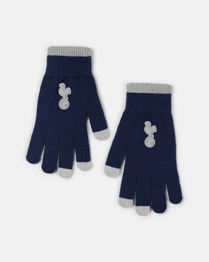 Spurs Adult Navy Touchscreen Gloves