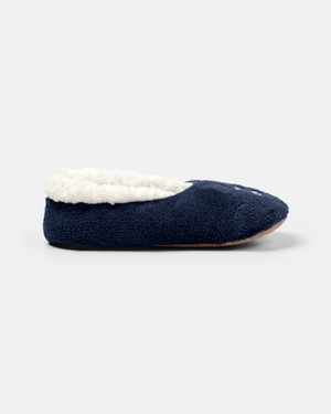 Spurs Kids Navy Slipper Socks