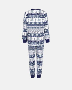 Spurs Kids Family Navy Fairisle Pyjama Set
