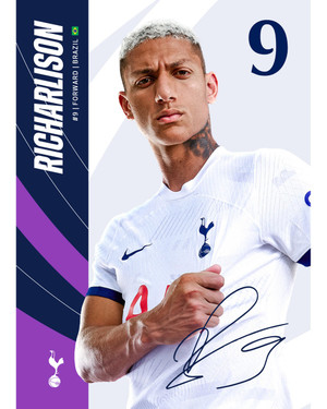  Spurs Richarlison Postcard 