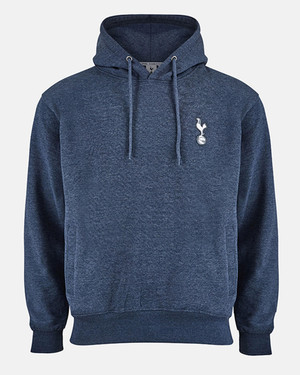  Spurs Mens Denim Marl Essential Hoodie 