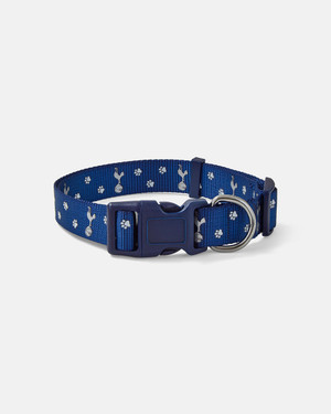  Spurs Navy and Silver Large Dog Collar 