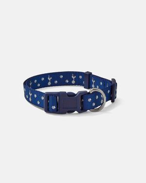  Spurs Navy and Silver Medium Dog Collar 