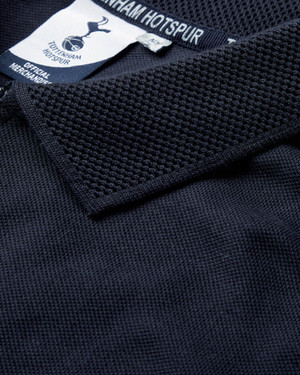  Spurs Mens Chest Stripe And Zip Detail Polo 