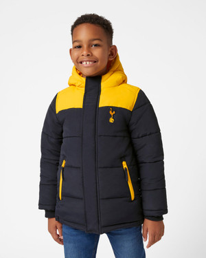  Spurs Kids Colour Block Yellow Padded Jacket 