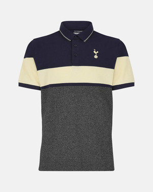  Spurs Mens Yarn Dyed Colour Block Polo 