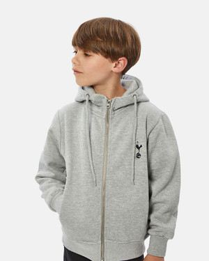  Spurs Kids Essential Grey Full Zip Hoodie 