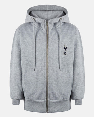  Spurs Kids Essential Grey Full Zip Hoodie 