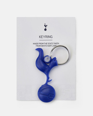  Spurs Recycled White Hart Lane Cockerel Keyring 