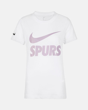 Womens tees Spurs Nike Womens Tour White Swoosh T-Shirt 