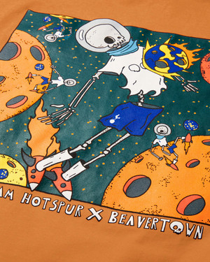  Spurs x Beavertown Spaceman Print Orange Tee 
