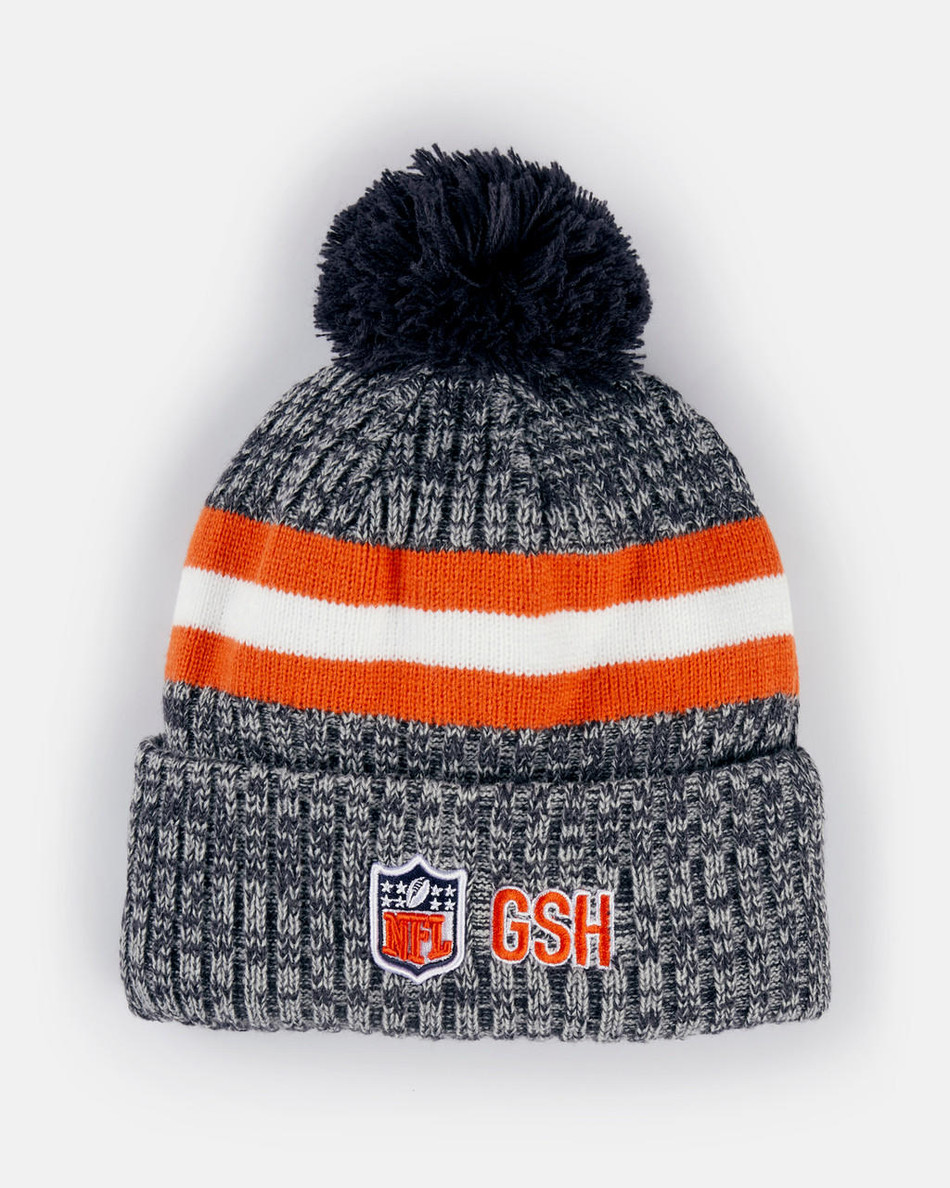 Spurs New Era NFL Chicago Bears Bobble Knit Beanie Spurs