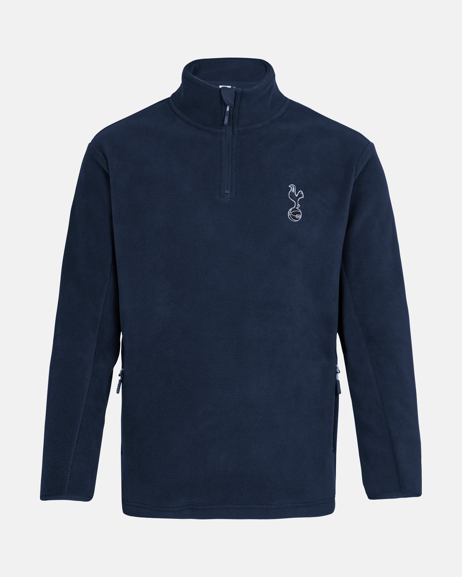 Spurs Mens Polar Fleece 1/4 Zip Sweatshirt Spurs