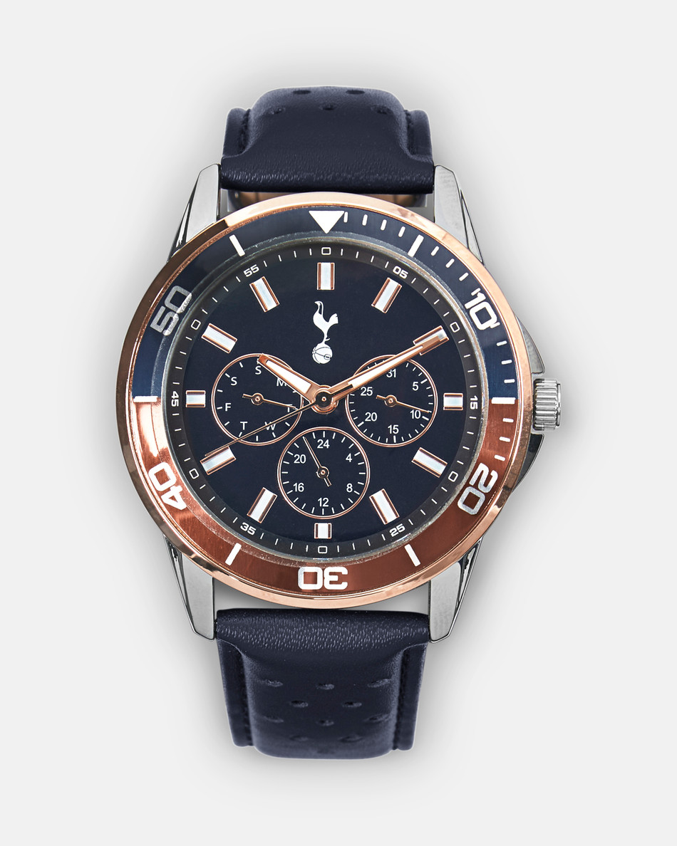 時計 Spurs(tottenham) Boxed Chronograph Watch Spurs Mens Black Metal Chronograph Sports Watchh | Spurs