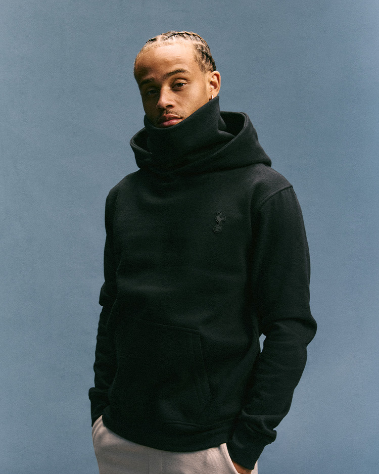 Spurs Mens Black Snood Hoodie Spurs Store