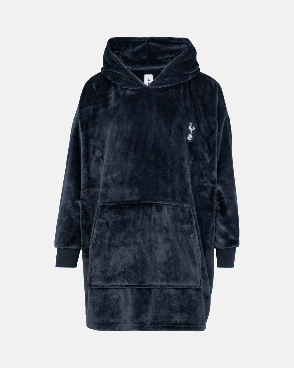 Spurs Mens Navy Oversized Fleece Hoodie spurs