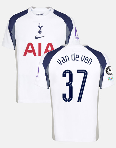 Micky van de Ven Mens Elite Club Tottenham Hotspur Home Shirt 2025