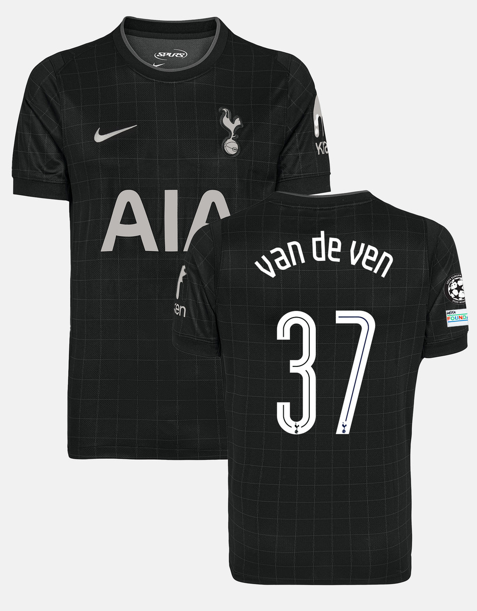 Micky van de Ven Mens Stadium Club Tottenham Hotspur Away Shirt