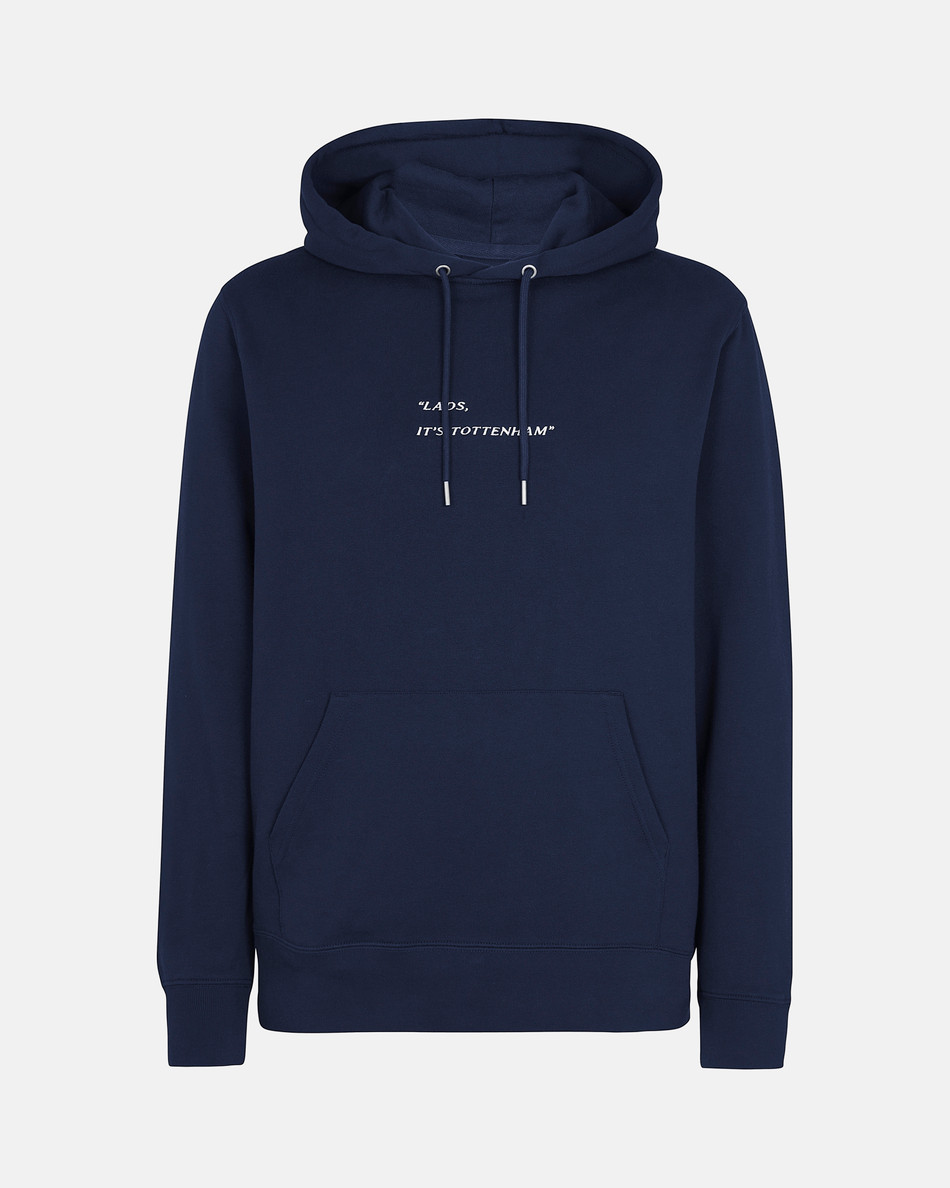 Spurs Adult 'Lads, It's Tottenham' Embroidered Navy Hoodie Spurs