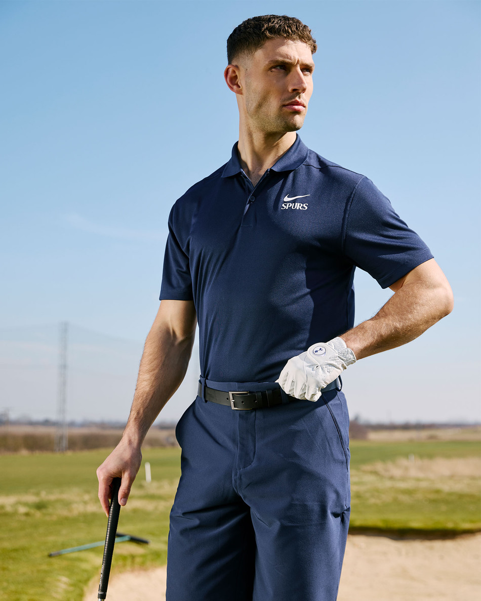 Spurs Nike Mens Navy Victory Golf Polo Spurs Store