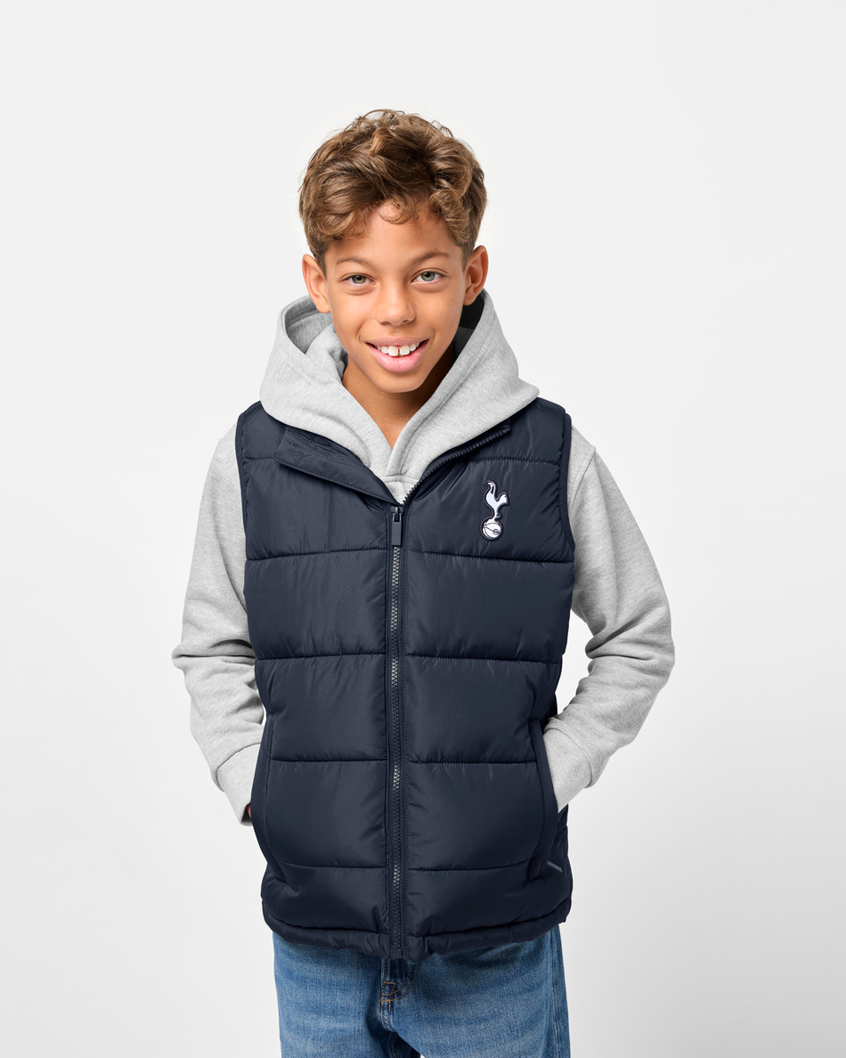 Spurs Kids Navy Padded Gilet Official Spurs Store