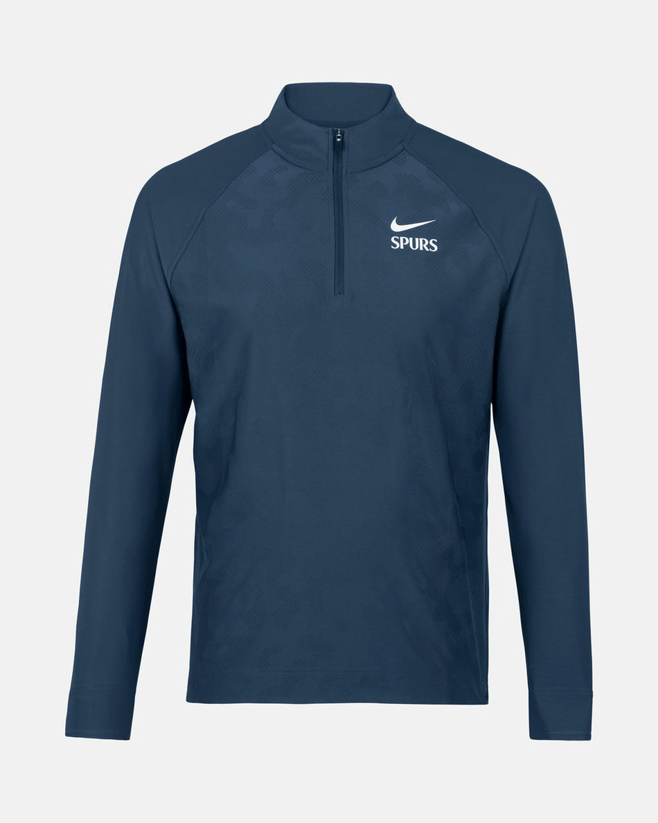 Spurs Adult Nike Golf High Zip Navy Top Spurs - Main Image