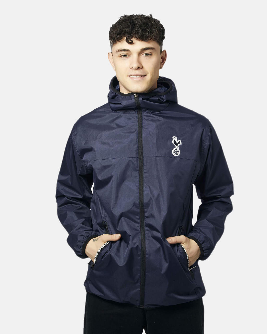 Spurs Mens Full Zip Shower Jacket Official Spurs Shop