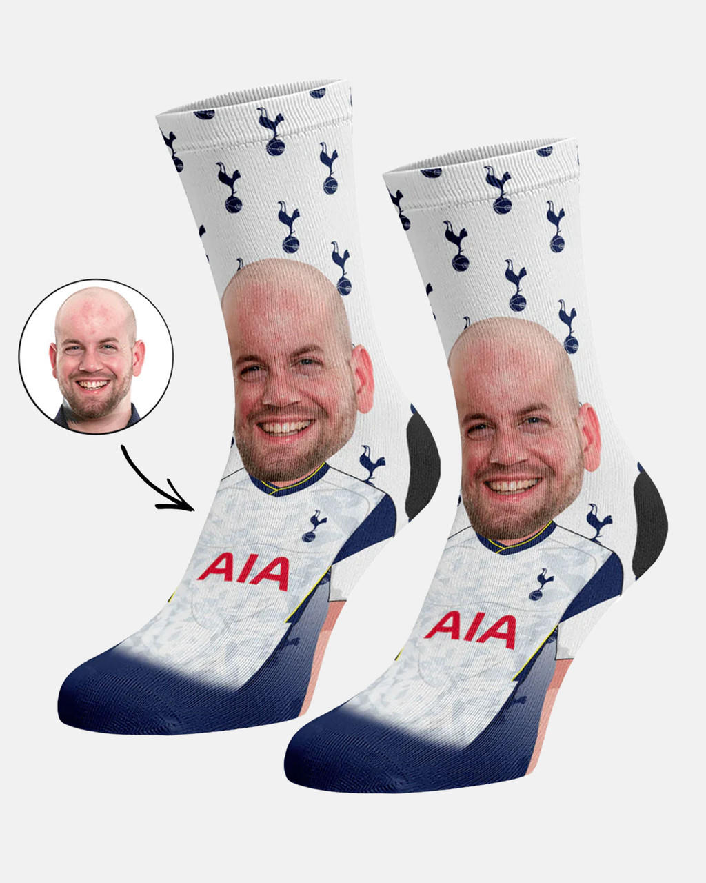 Spurs personalisation Spurs Personalised Fan Socks 