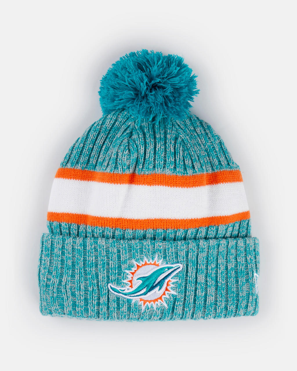 New Era Spurs New Era NFL Miami Dolphins Bobble Knit Beanie 