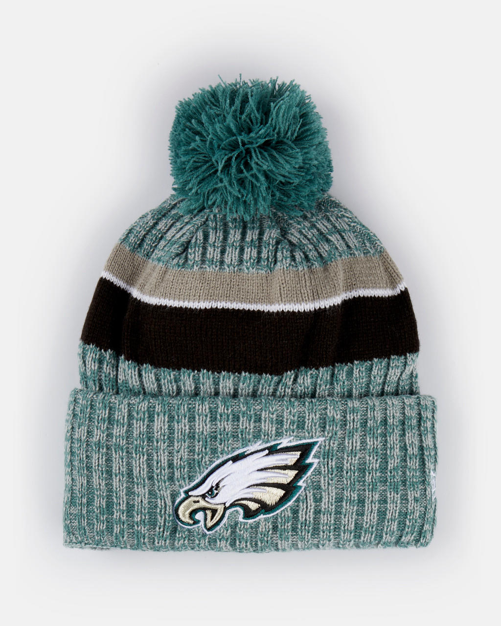 New Era Spurs New Era NFL Philadelphia Eagles Bobble Knit Beanie 