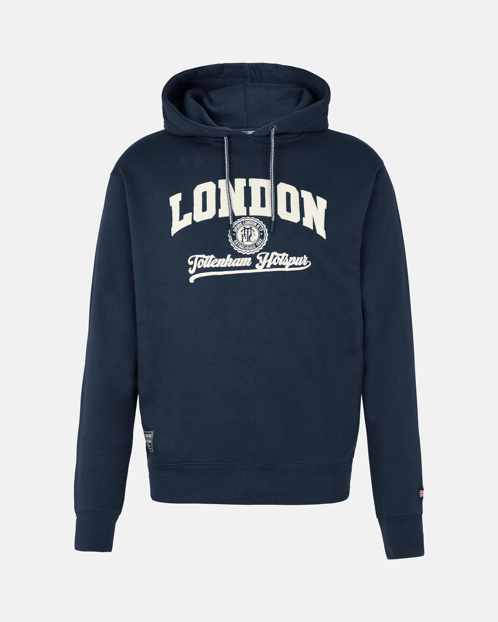 London Range Spurs Mens London Varsity Navy Hoodie 