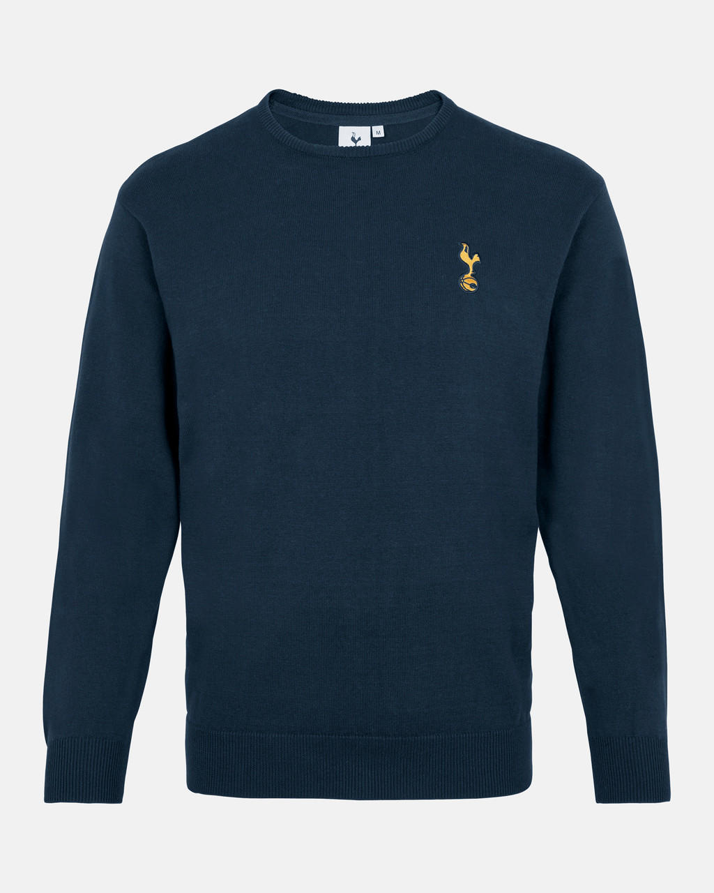 Spurs Mens Navy Crew Neck Cotton Jumper
