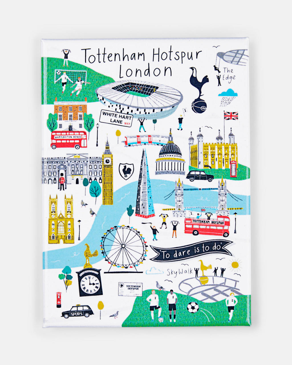  Spurs London Tottenham Hotspur Map Magnet 