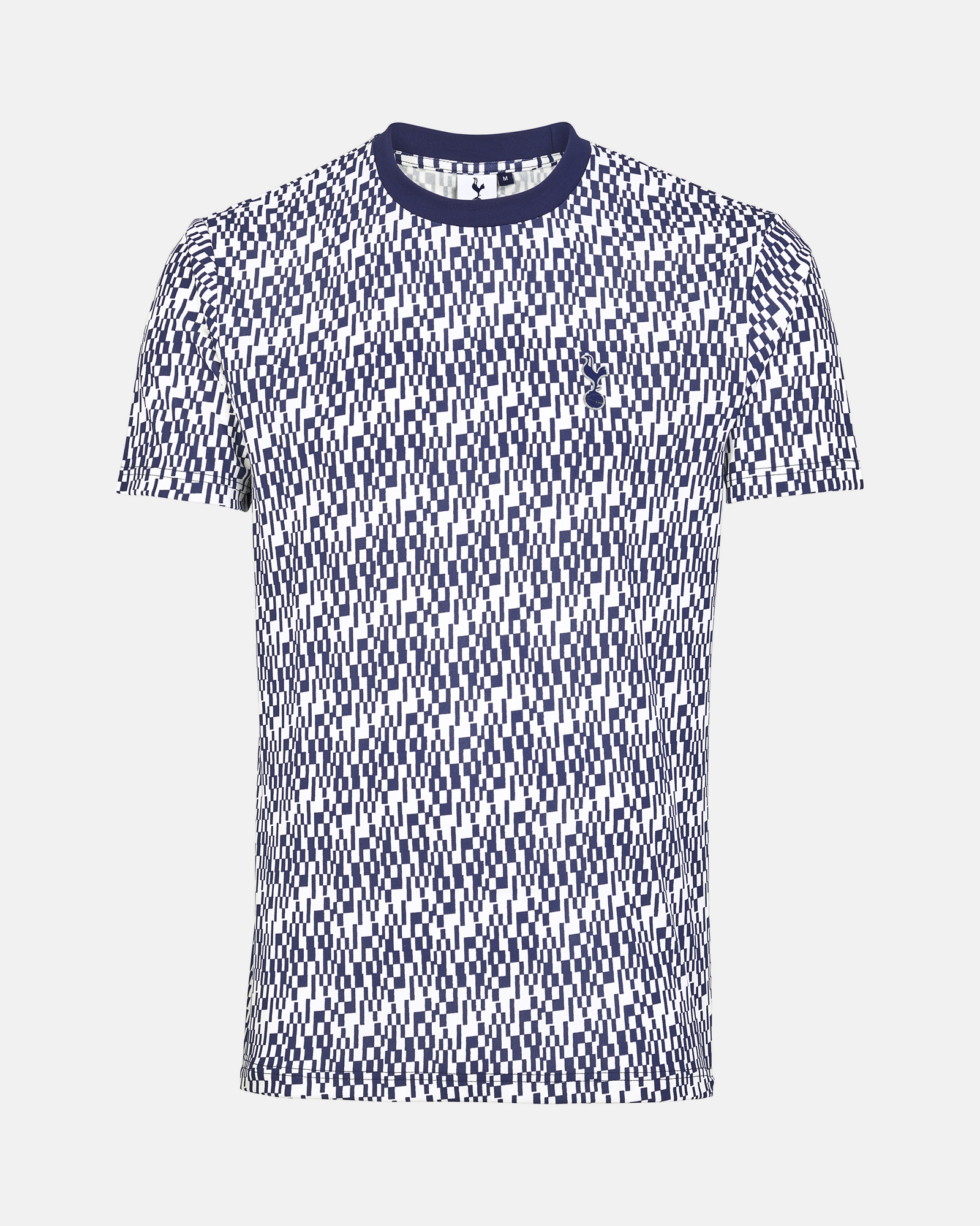 Spurs Mens White Geometric Print T-Shirt