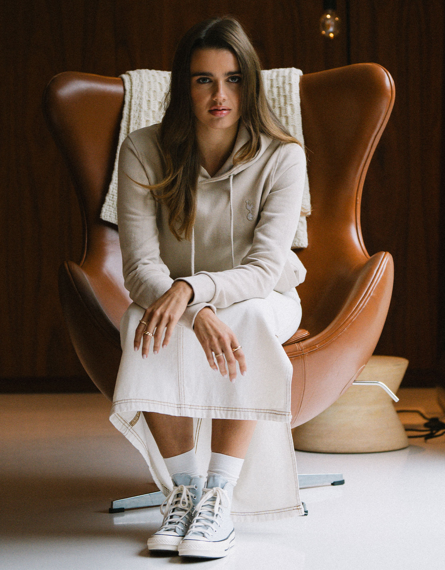 Spurs Womens Essential Stone Hoodie