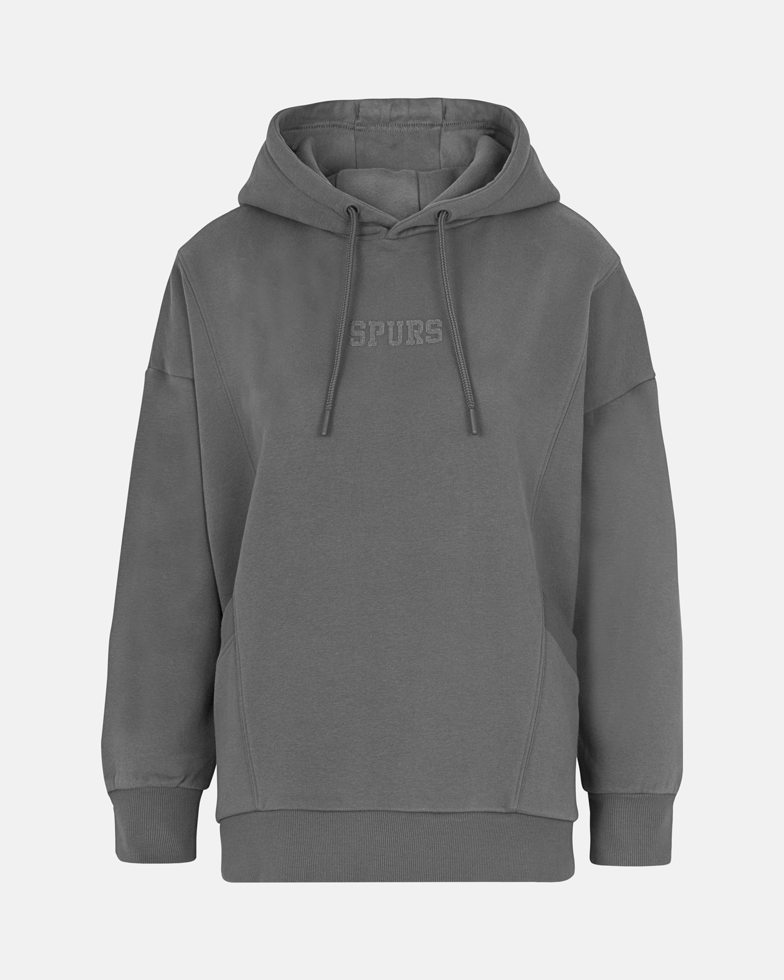 Spurs Womens Oversized Pocket Grey Sweatshirt