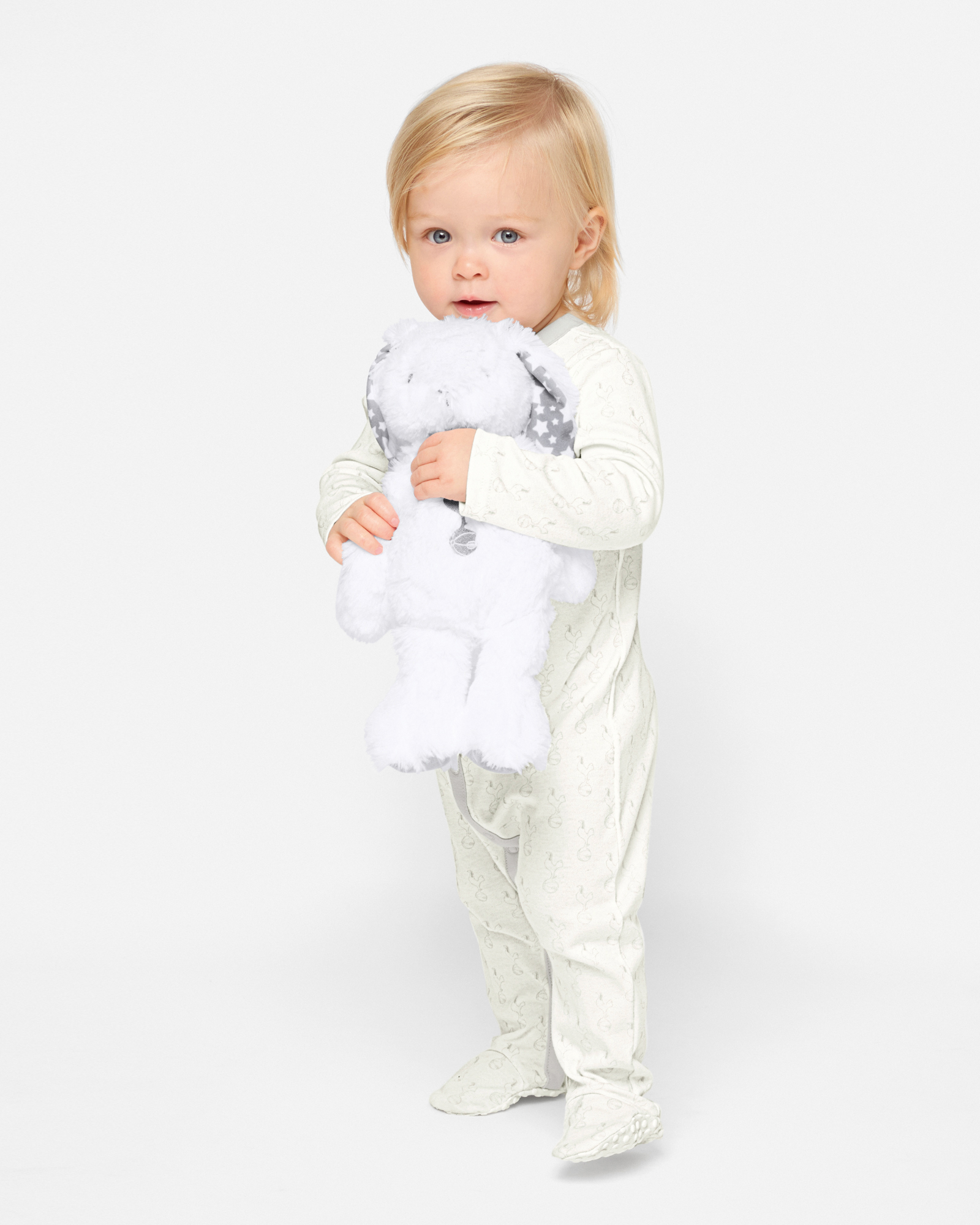 Spurs White Plush Bear