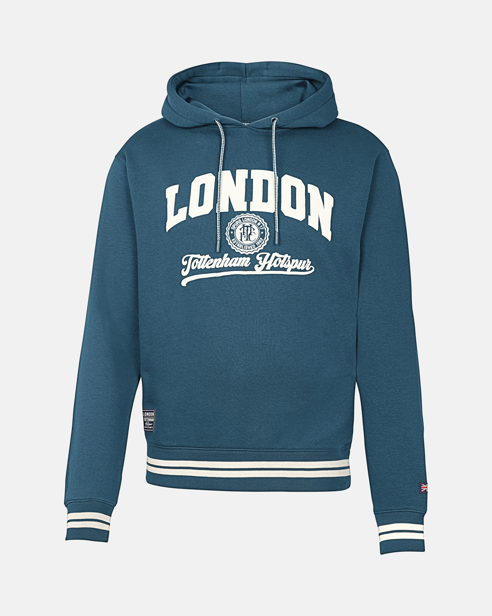 Spurs Mens London Green Varsity Hoodie
