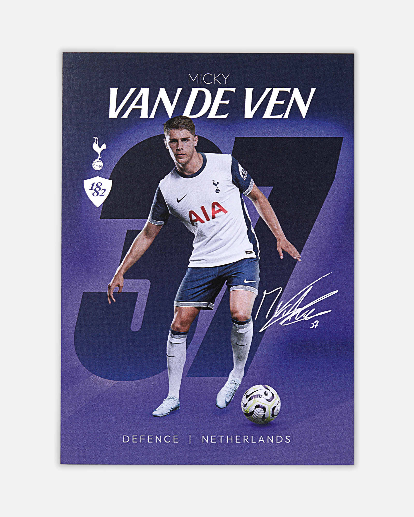 Spurs Micky van de Ven 2024/25 Player Framed Picture| official Spurs Store