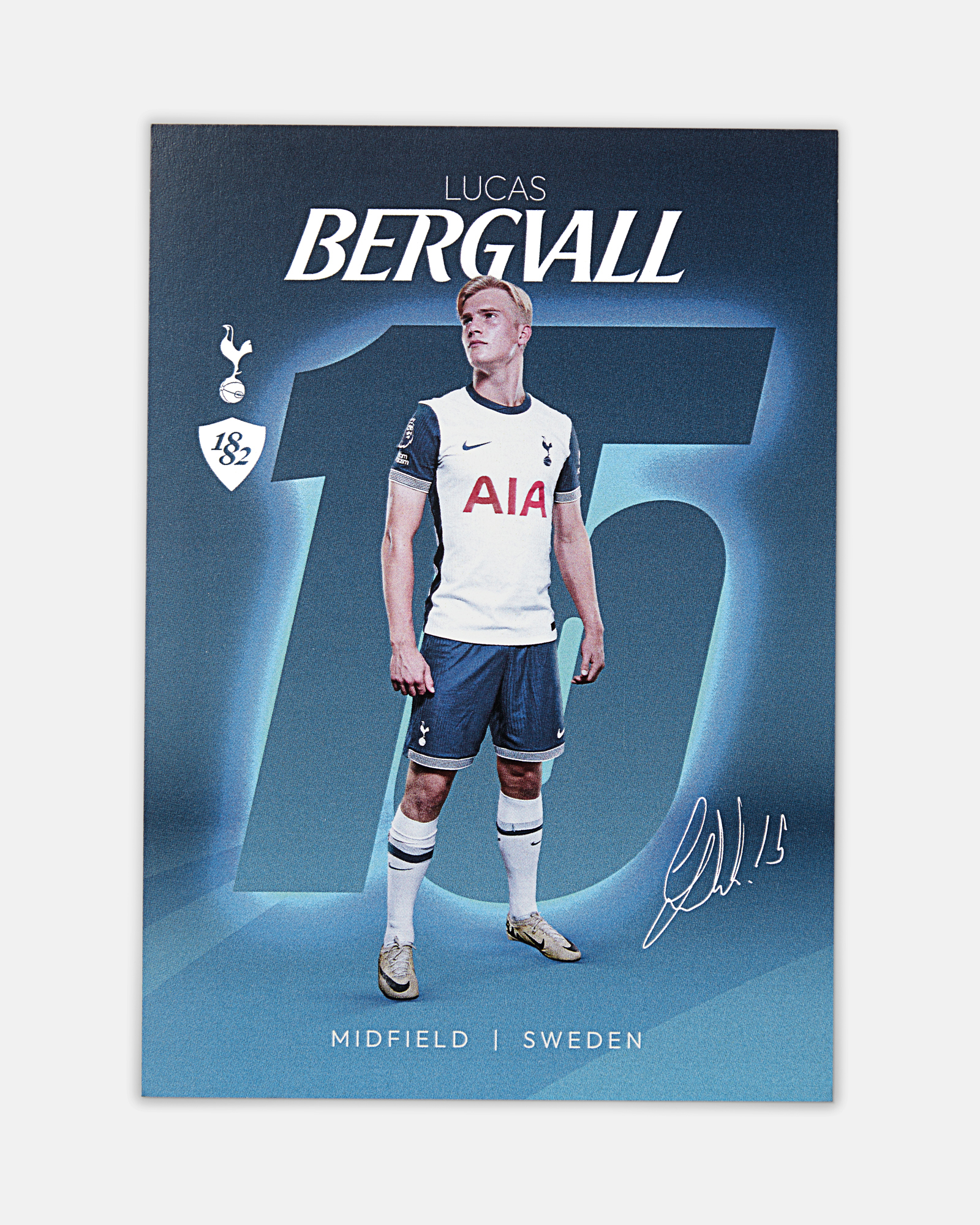 トッテナム Bergvall オートグラフ Lucas Bergvall Topps Here We Go