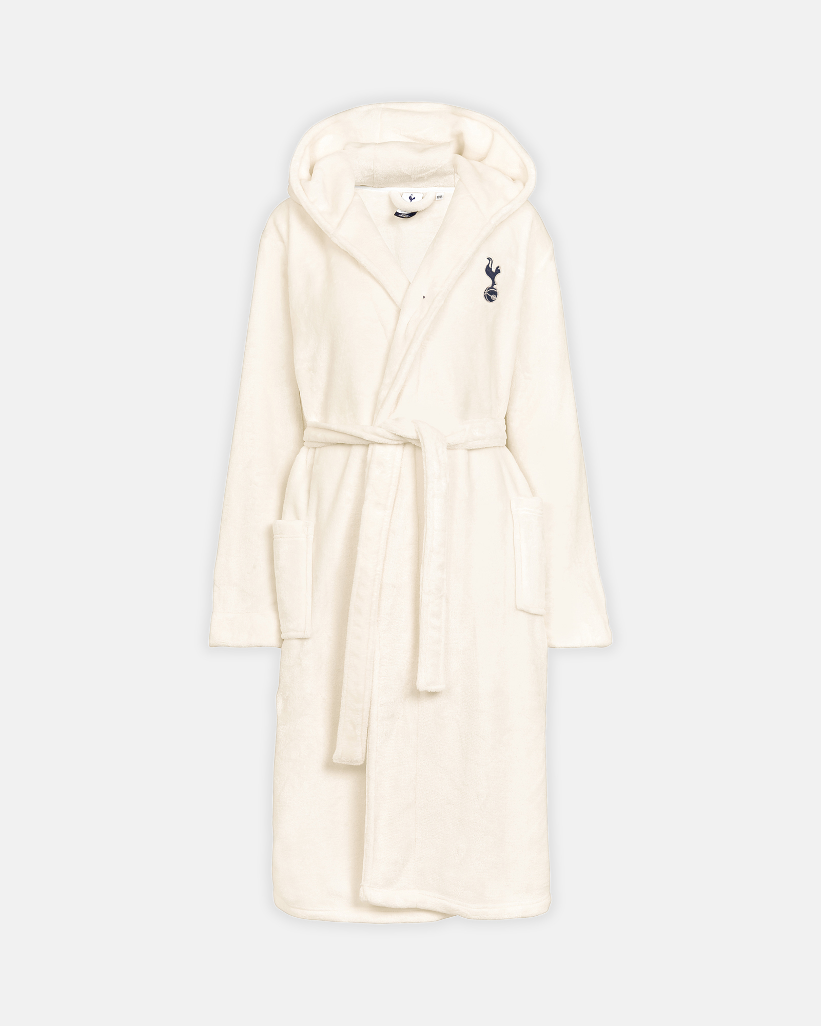 Spurs Womens Cream Fleece Robe