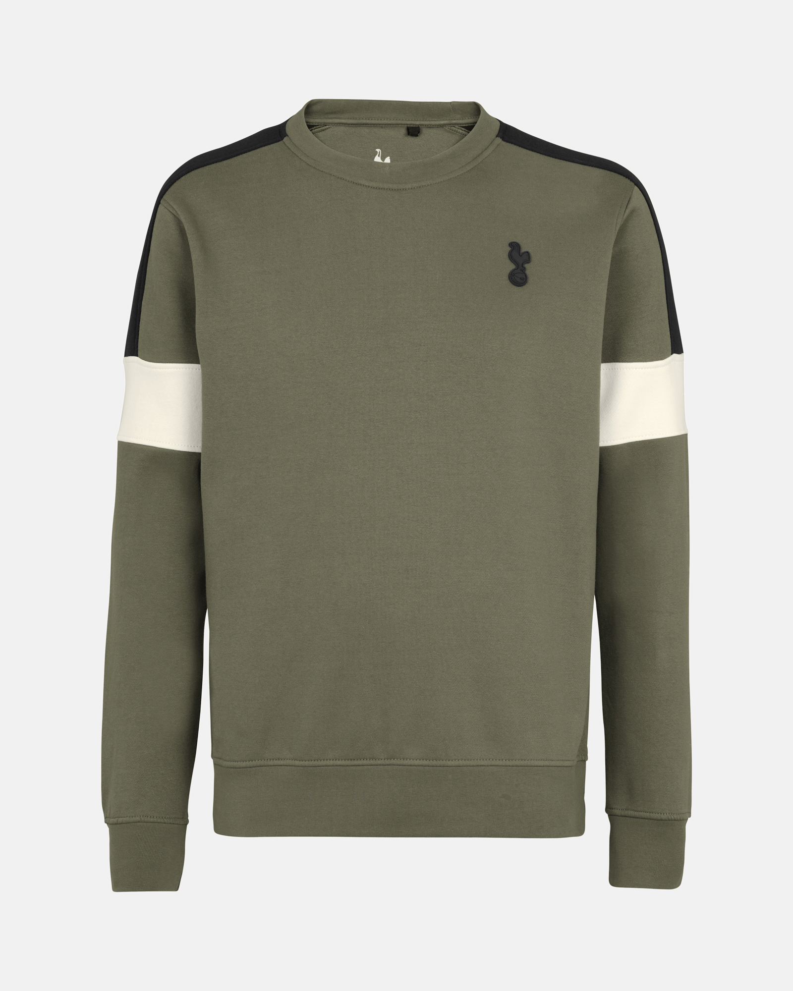Spurs Mens Contrast Raglan Sleeve Green Sweatshirt