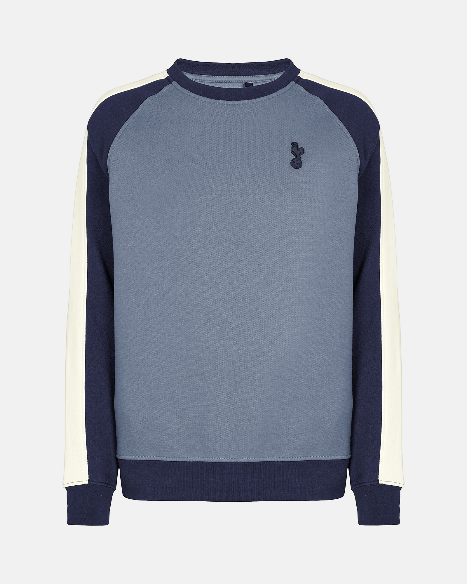 Spurs Men Contrast Raglan Sleeve Blue Sweatshirt