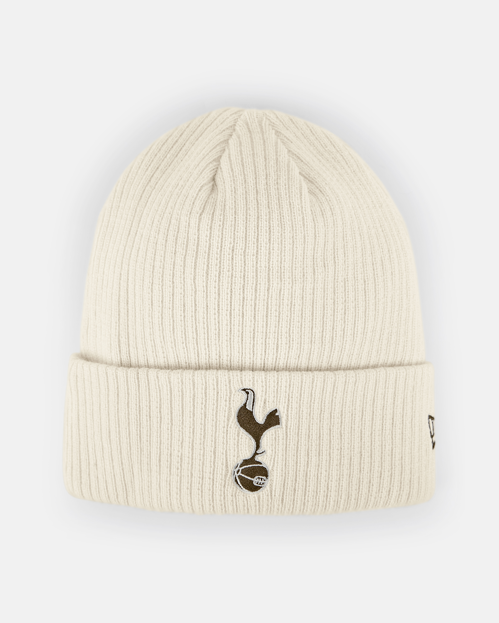 Spurs New Era Ribbed Cream Cuff Beanie