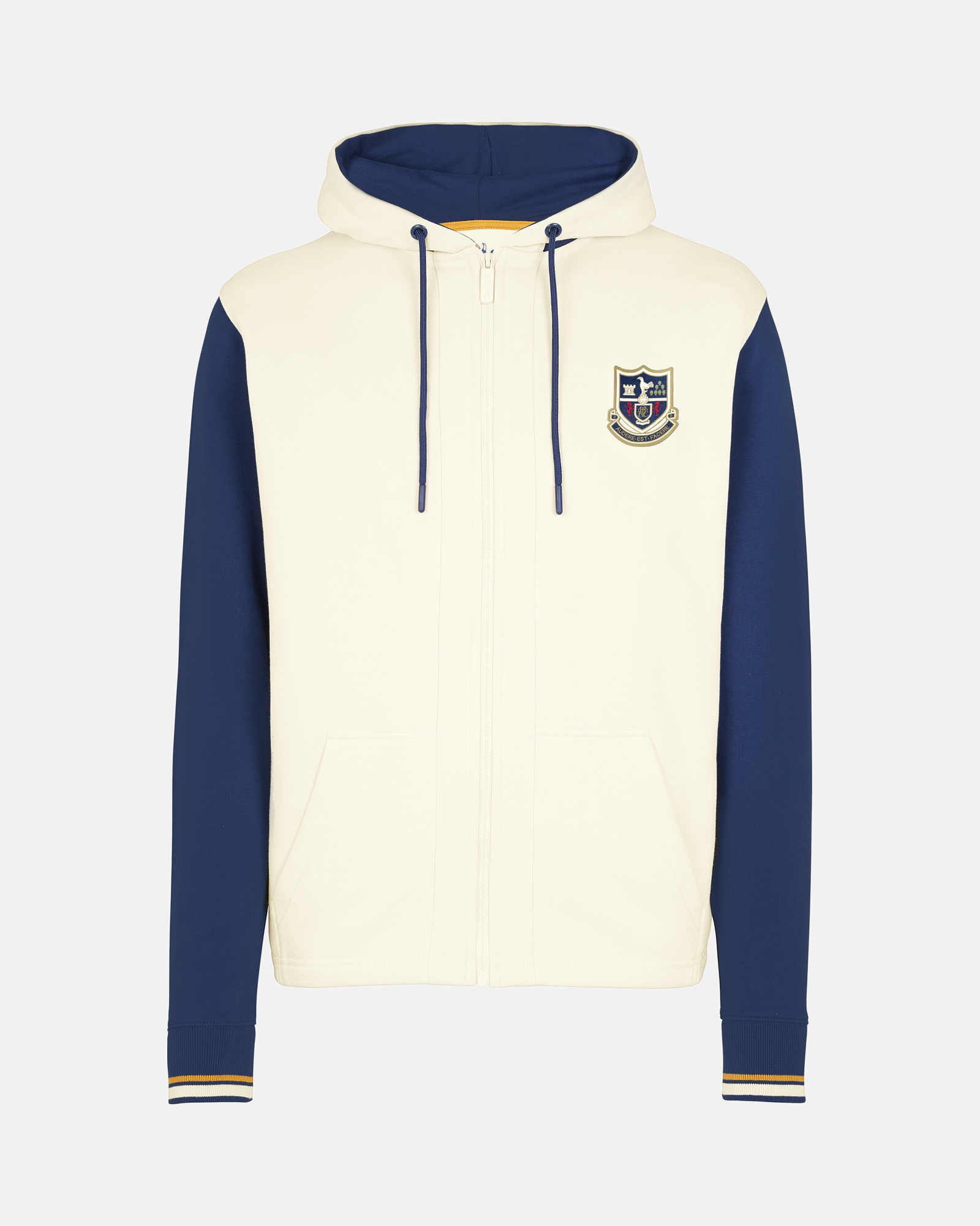 Spurs Heritage Crest Cream Zip Hoodie