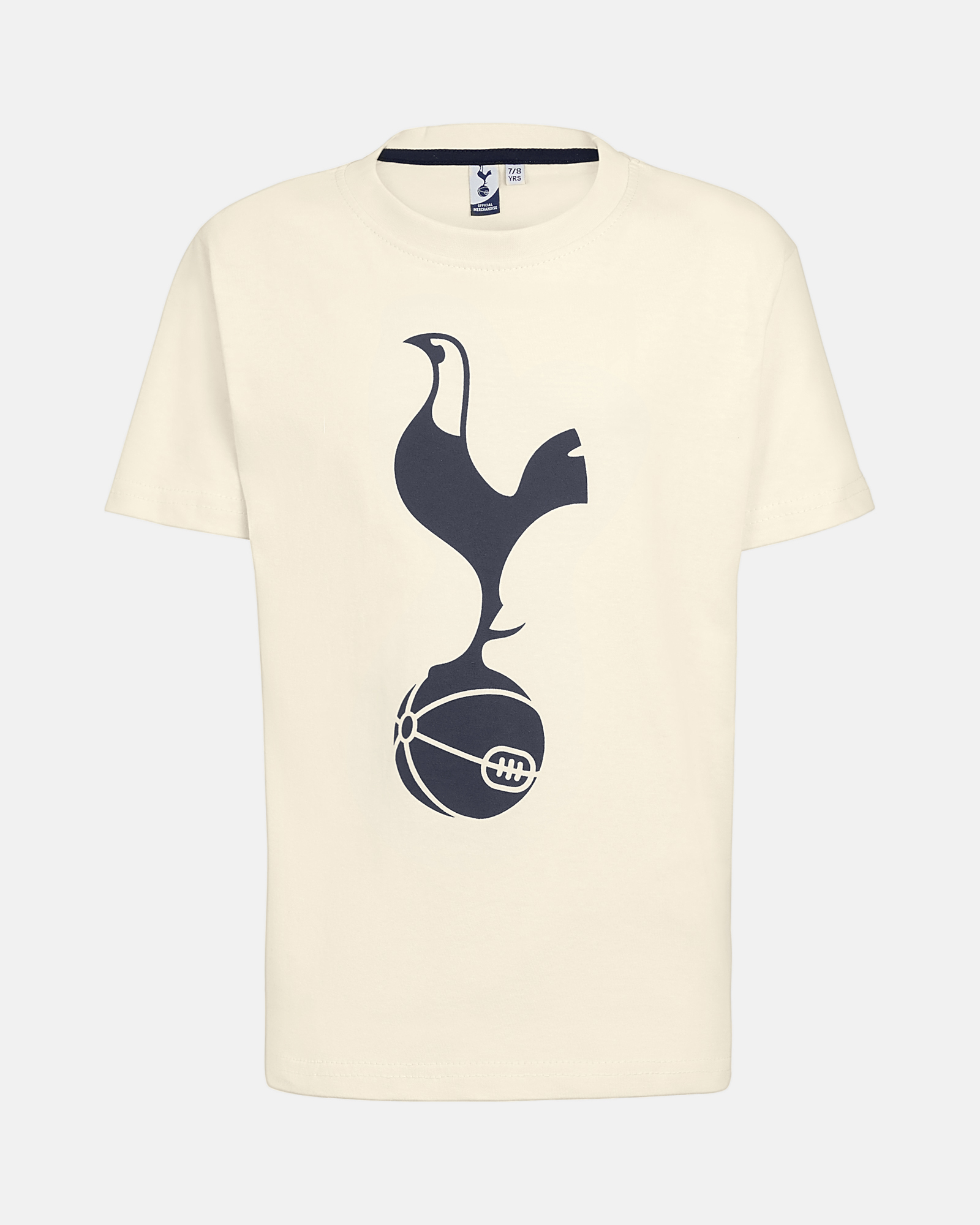 Spurs Kids Cream Cockerel Print T-Shirt