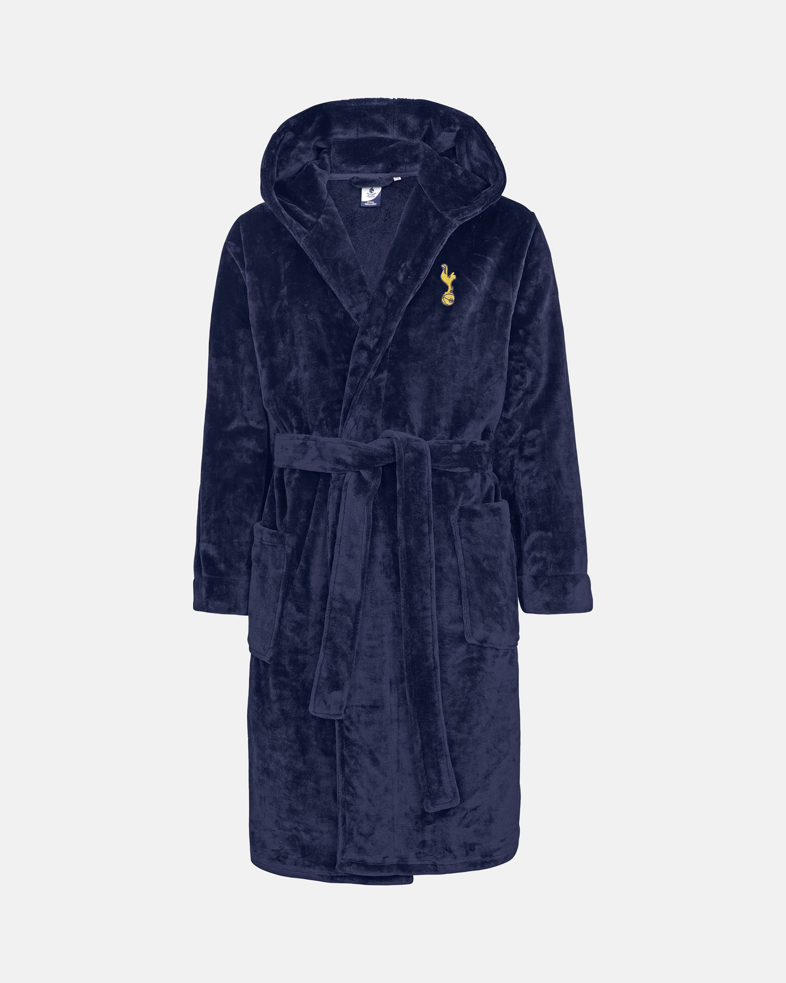 Spurs Mens Navy Fleece Robe