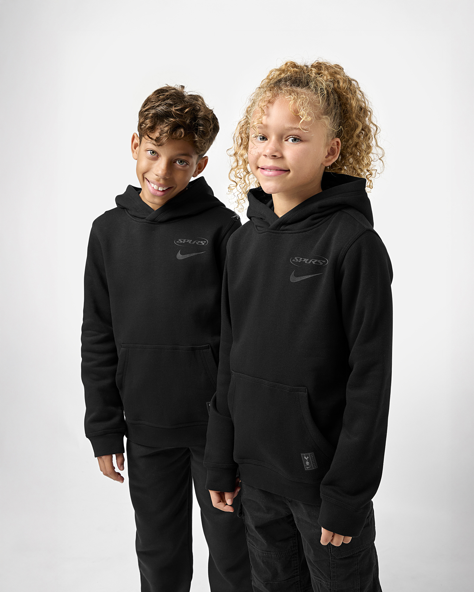 Spurs Nike Youth Black Hoodie 2025/26